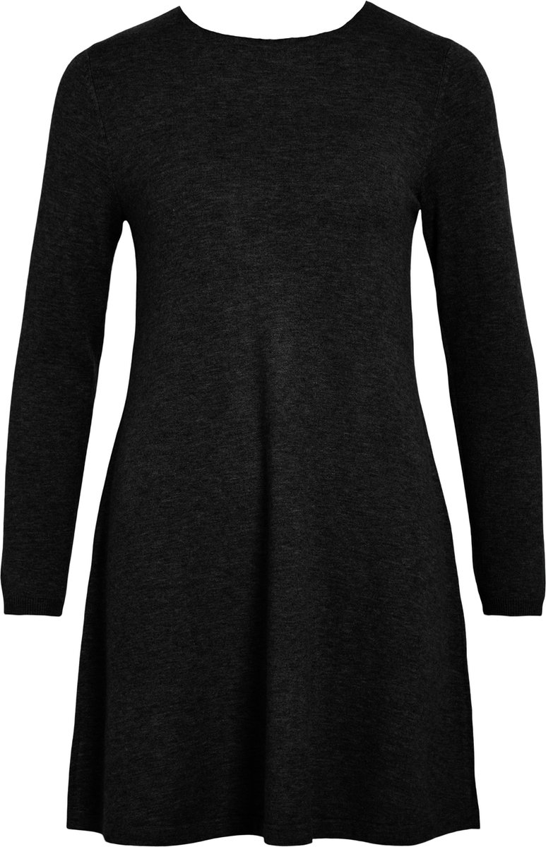 VILA - VICOMFY A-LINE O-NECK KNIT DRESS - NOOS - Dames - Mini jurken