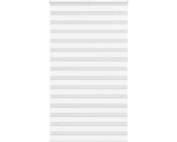 vidaXL - Zebra - rolgordijn - 120x230 - cm - stofbreedte - 115,9cm - polyester - wit