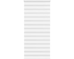 vidaXL - Zebra - rolgordijn - 95x230 - cm - stofbreedte - 90,9 - cm - polyester - wit