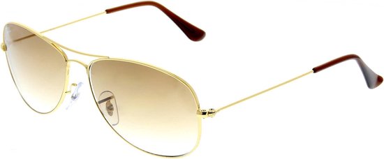 Ray-Ban Cockpit RB3362 001/51 Zonnebril - Goud / Lichtbruin Gradiënt - 59mm  | bol.com