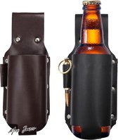 Ceinture à Bière AORHOFJ - Porte 6 Canettes - Taille Ajustable 70-100cm - Poche Zip - Camping Fête