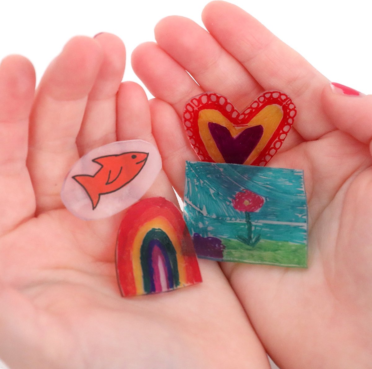 Krimpfolie vellen - 10 Stuks - krimpie dinkie - Sieraden maken - Knutselen - Sleutelhanger - Voor volwassenen & kinderen — afbeelding 4