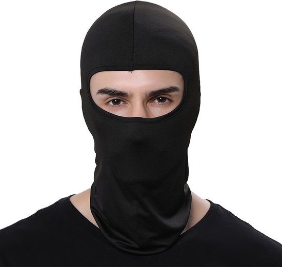 YONO Casque Chapeau - Cagoule pour l'hiver - Moto - Scooter Cagoule - Zwart