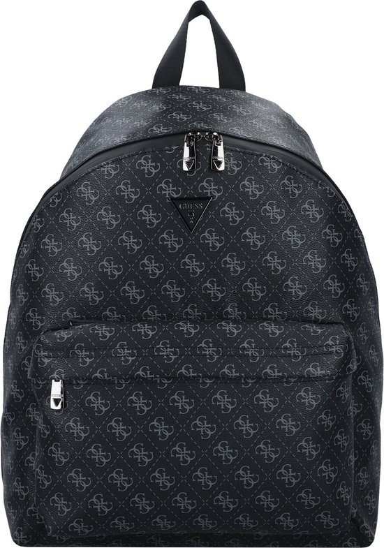 GUESS Sac à dos de loisirs Sac à dos Venezia Backpack Front Pocket Dark Black Noir