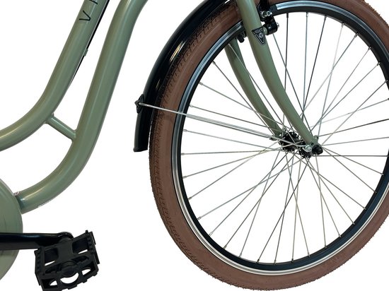 Villette Vintage retro elektrische fiets groen van Villette — afbeelding 4