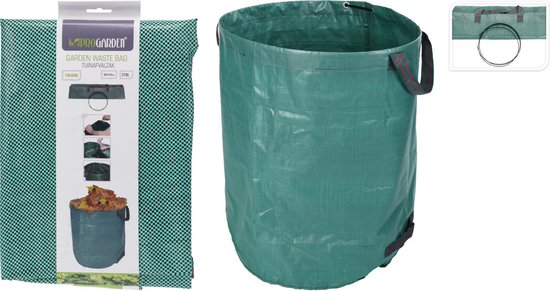 Progarden Tuinafvalzak - opvouwbaar - groot formaat - groen - 270 liter - bladeren opruimen van ProGarden — afbeelding 2