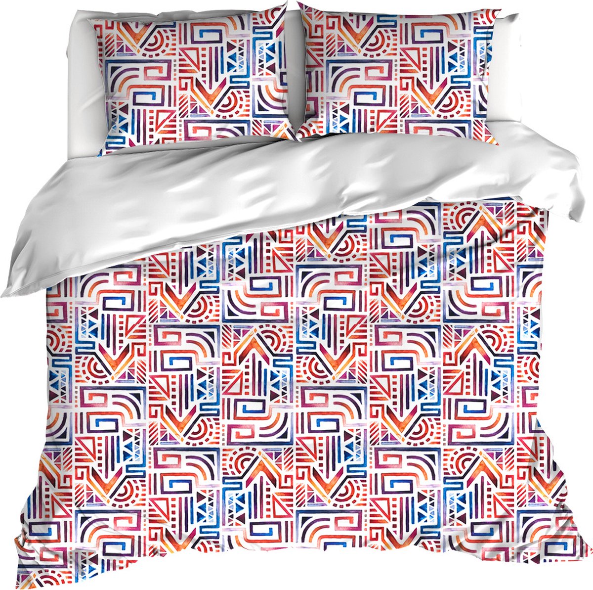 De Witte Lietaer Dekbedovertrek Maya, Lychee - 200 x 200/220 - Katoen Percal