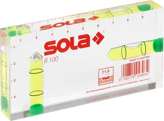 Sola Magnetische Waterpas AZM 1500 Mm - Aluminium Met Neodymium Magneten - Hoge Nauwkeurigheid