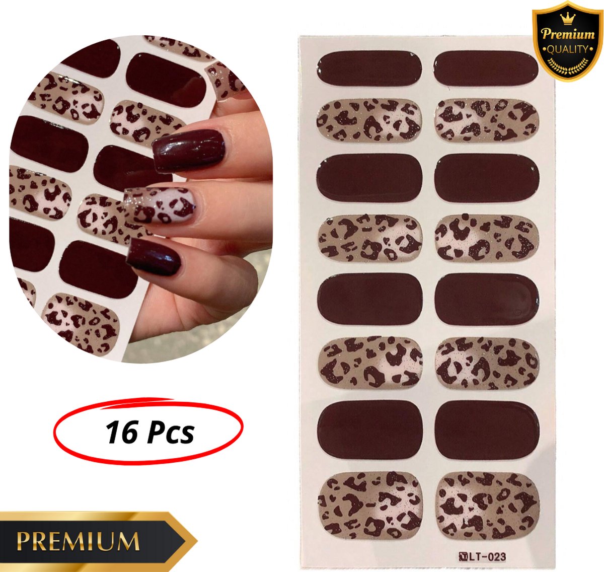 Goedkoopste GUAPÀ® Nagelstickers Nail wraps 16 pcs Luipaard | Nail Art | Nagel Folie | Diverse kleuren Nail Wrap | 16 Nagelstickers Leopard | Nail Wraps Stickers | 16 nagel wrap stickers Luipaard DIY