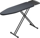 SensaHome Strijkplank – Inklapbare Strijktafel met Stoomunithouder – 125×45cm – Denim Black