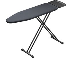 SensaHome Strijkplank – Inklapbare Strijktafel met Stoomunithouder – 125×45cm – Denim Black