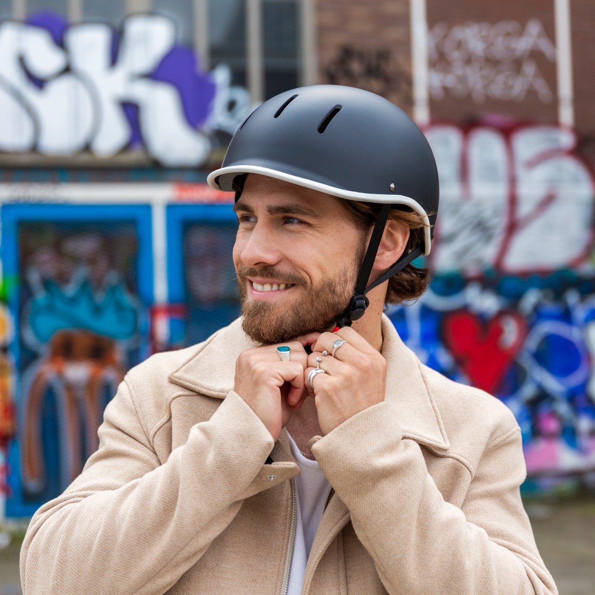VINZ Aragon Fietshelm / Sporthelm | Maat M & L - verstelbaar | CE gecertificeerd - Mat Zwart