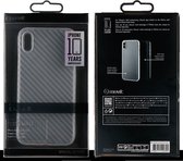 Muvit cover carbon edition - transparant - voor Apple iPhone X