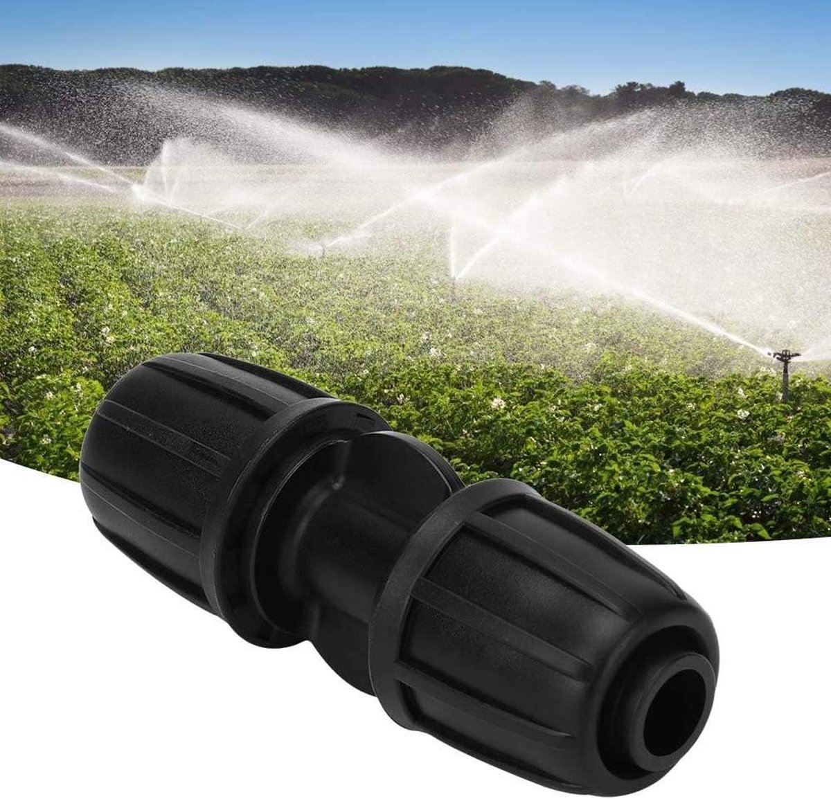 10 Stuks Rechte Water Connector 16mm PE Slang Druppelirrigatie Fitting - Tuinbewatering .
