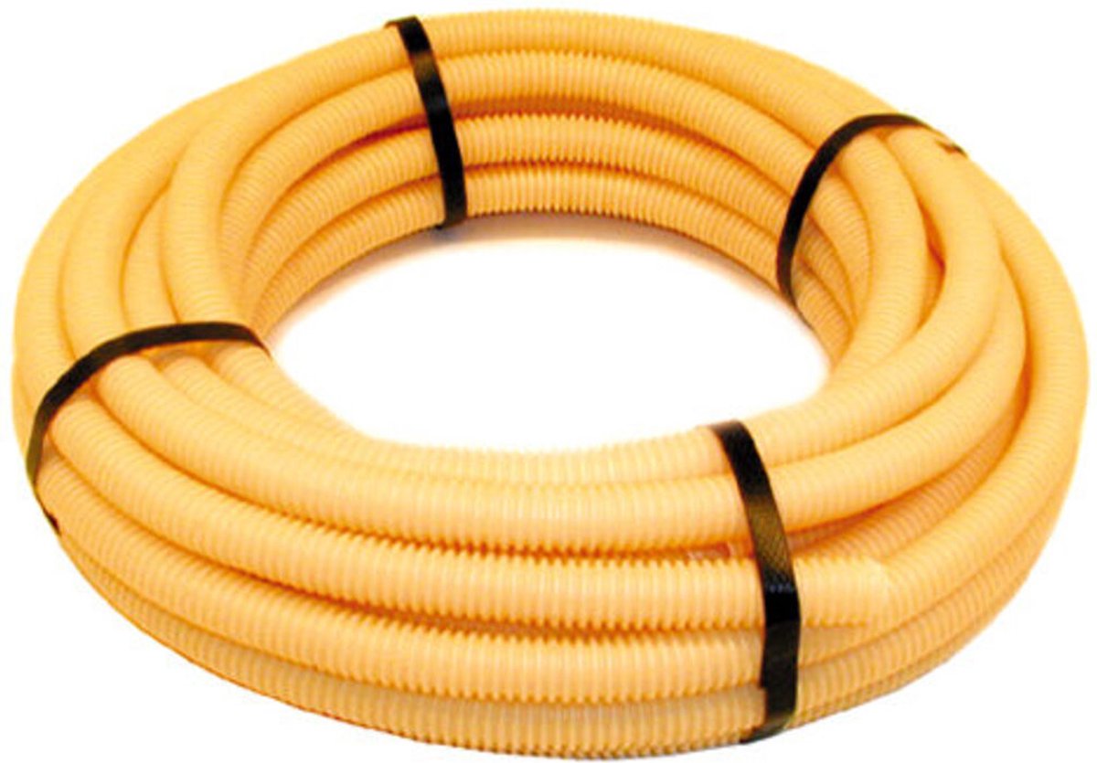 Pipelife Flexbuis Geel 3/4" – 19mm – rol 100 meter