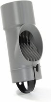 Dyka PVC bladafscheider Ø80mm grijs afvoerborstel - bladfilter - bladvanger - regenpijp filter- dakgootbeschermer -