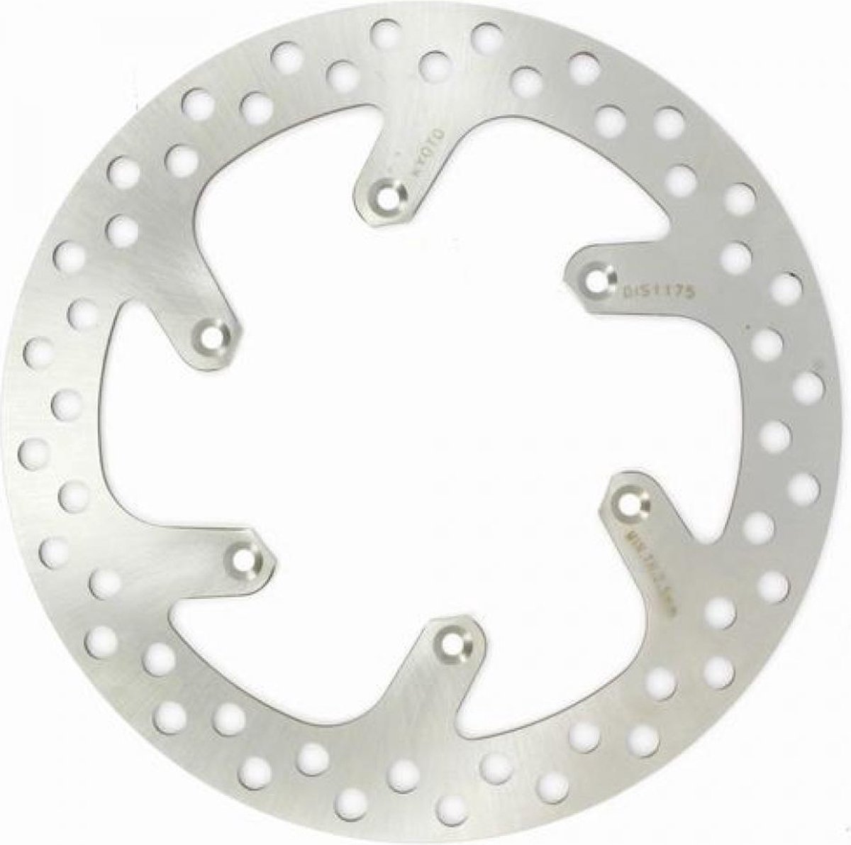 perftec voorremschijf voor motor yamaha 450 wr-f 4t 2003 tot 2016 Ø250x118x3mm / av nieuw