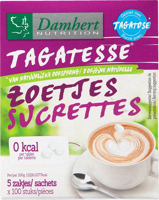 Édulcorant de table Damhert Tagatesse 0 kcal! - Recharge 500 pièces