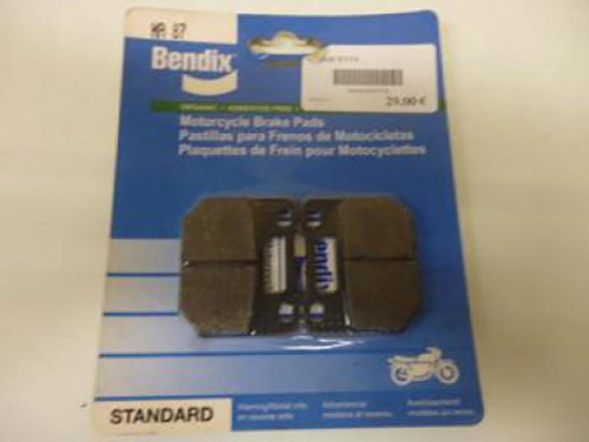 Bendix-remblok voor Suzuki 125 RG motorfiets 1985 tot 1990 MA87 nieuw