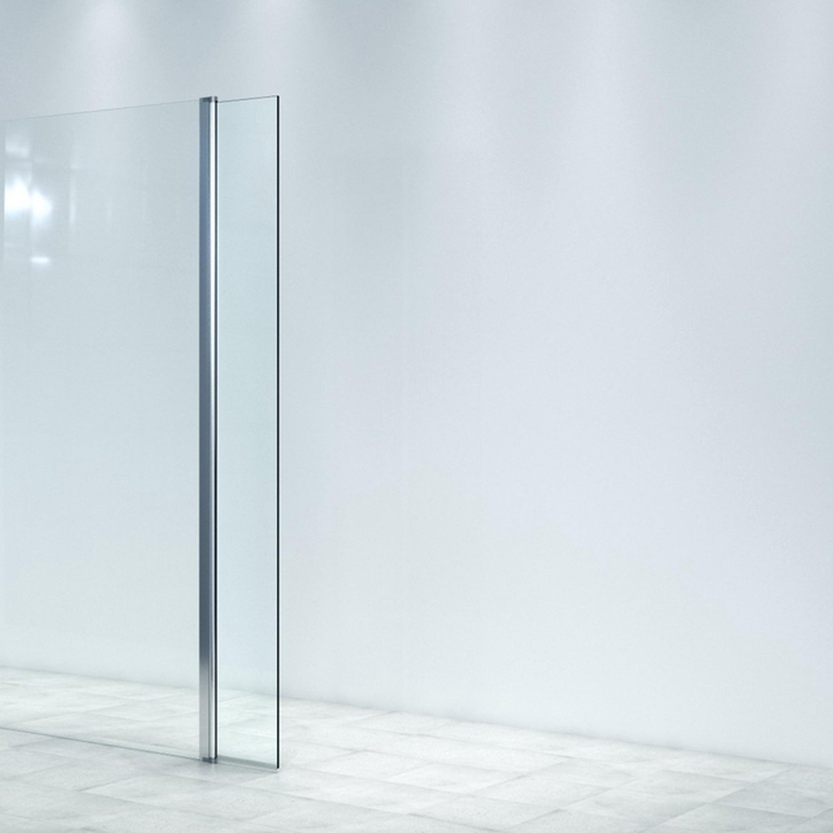Marenza Bellini Inloopdouche - 30x200cm - draaibaar deel - 8mm veiligheidsglas - anti kalk - chroom
