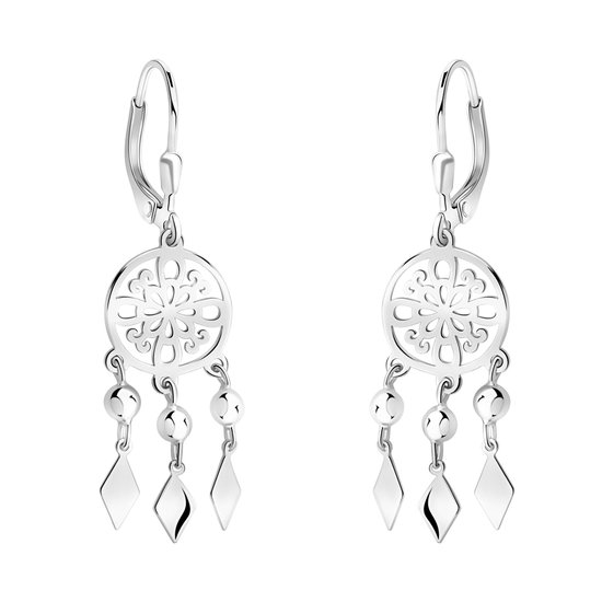 SOFIA MILANI - Dames Oorbellen 925 Zilver - Verguld - Drop Stud Oorbel - E3075