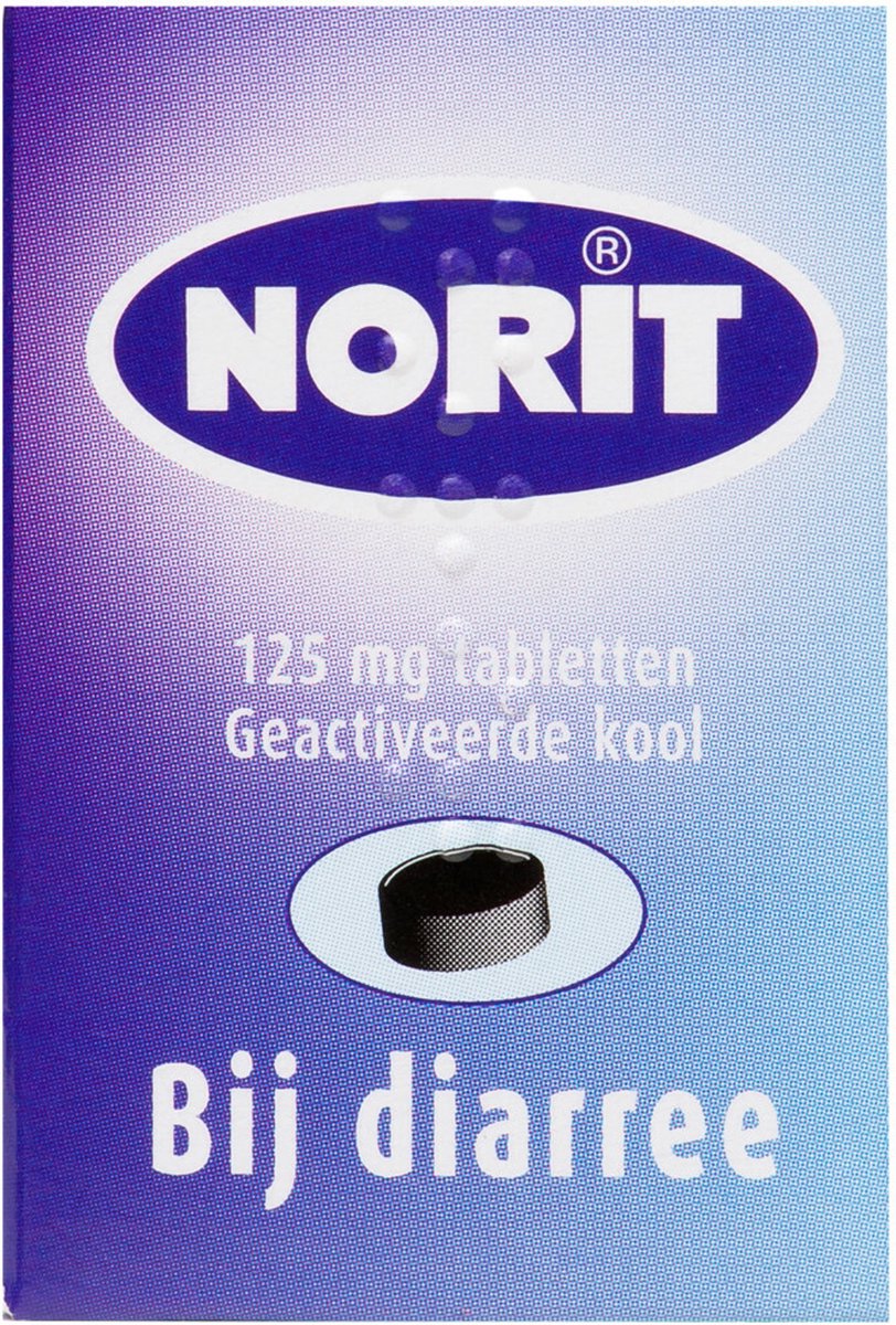 Goedkoopste Norit Diarreeremmer 125mg - 2 x 180 tabletten
