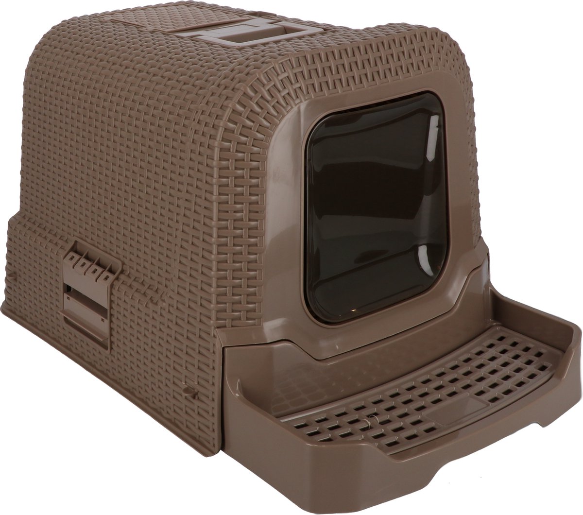 Adori Kattentoiltet Rattan Taupe - Kattenbakken - 69x42x41 cm