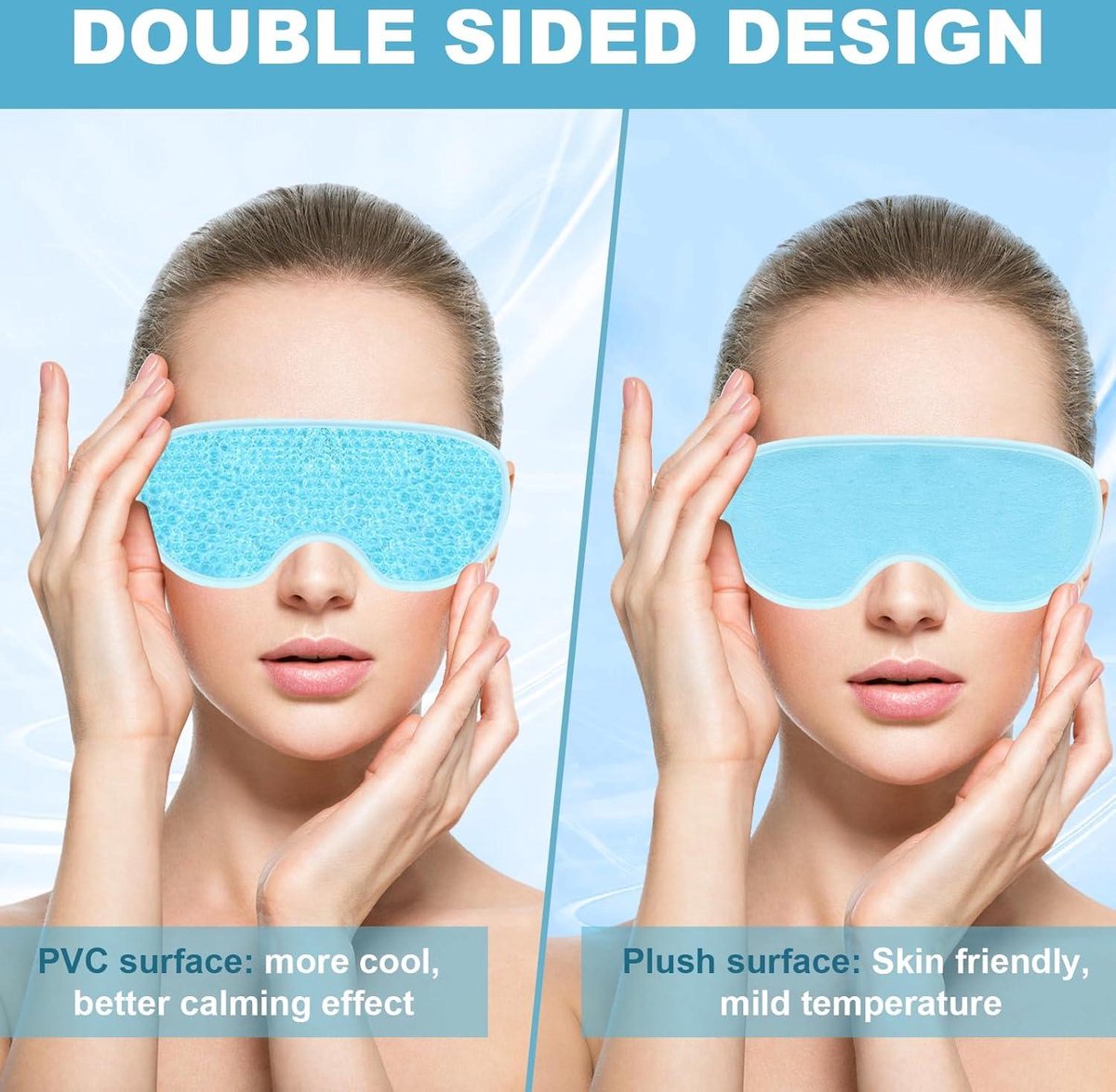Masque Gel Rafraîchissant Pour Les Yeux - Anti-fatigue, Cernes, Contour Du Visage - Neuf