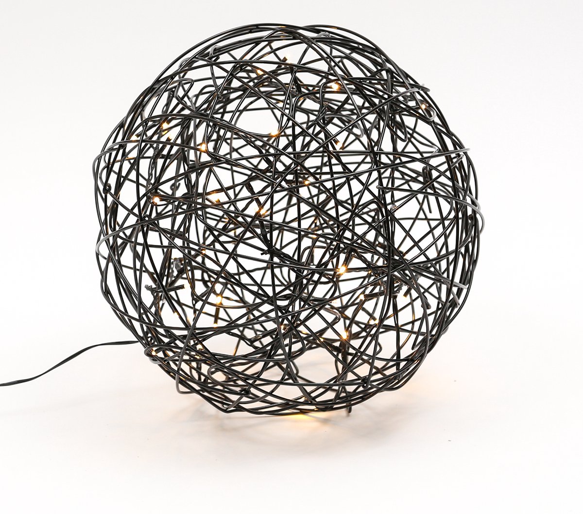 3D Kerstbal "Galax" met 100 LEDs - Zwart - ø37,5 cm