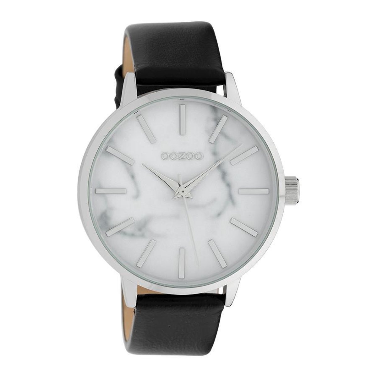OOZOO Timepieces Zwart-Wit (42 mm) - Zwart