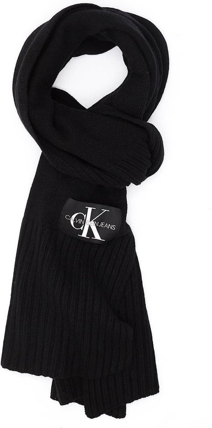had het niet door Fondsen Motiveren Calvin Klein Jeans Basic Black Sjaal - Zwart | bol.com
