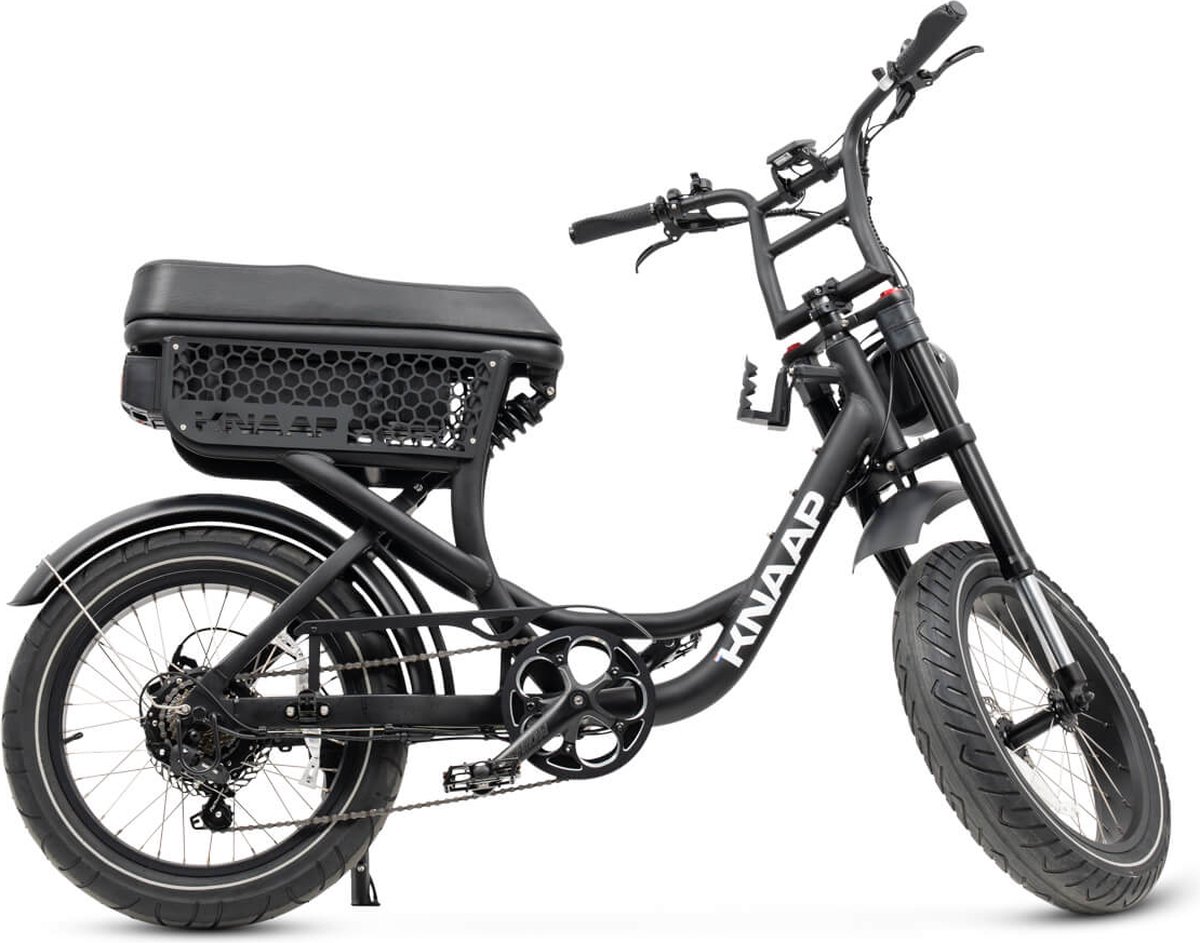 KNAAP - LON BLACK - Elektrische fatbike - Rijklaar - 2 jaar garantie - Lid van RAI vereniging - afbeelding 2
