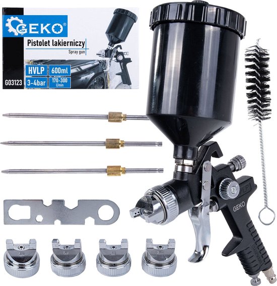 Verfspuit 2.5 bar 1.3 mm nozzle 600 ml beker