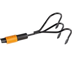 Fiskars Quikfit Hark - Tuingereedschap - Onkruidverwijderaars - Drietand Hark van Gehard Staal
