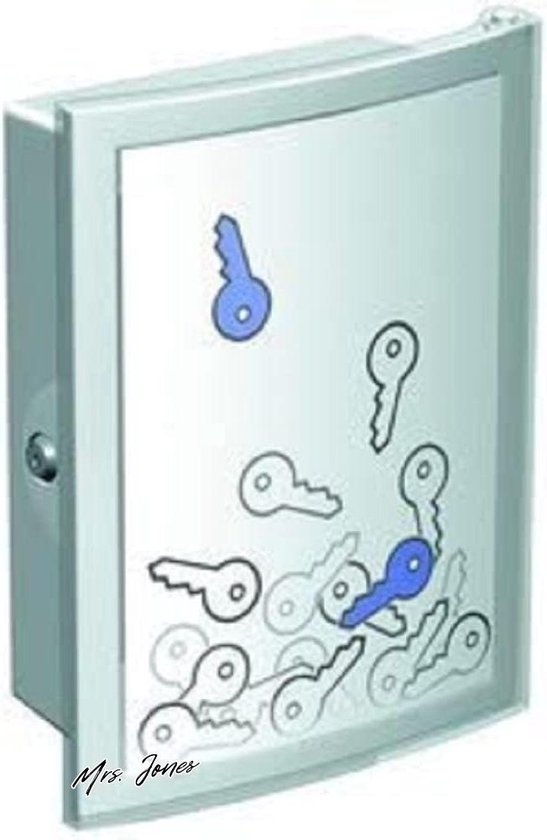 HAN Key Cabinet INDEX, modern, clear plastic key box with space for 63