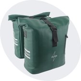 Voltano Dubbele Fietstas Rolltop E-bike Pro - Olijf Groen - 48 Liter - 100% Waterdicht - Fietstassen Electrische Fietsen