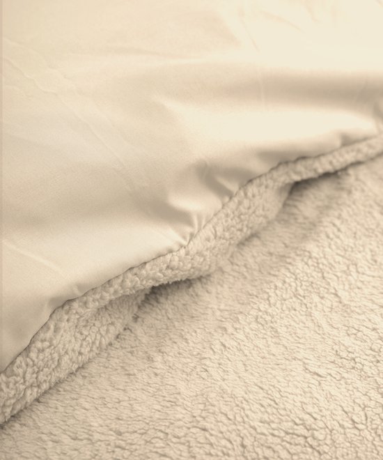 Sleeptime Teddy Dekbedovertrek - 240x200/220 + 2 kussenslopen 60x70 - Taupe - Lits-Jumeaux van Merkloos — afbeelding 2