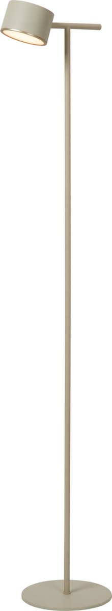 Lucide GIAN - Vloerlamp - LED Dimb. - 1x9W 2700K - Taupe