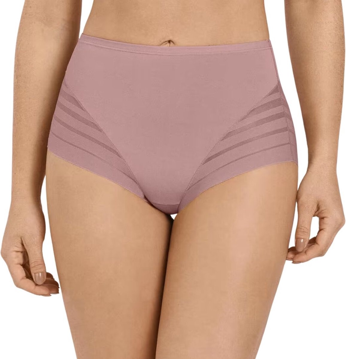 Lace Stripe Undetectable Slip | Pink