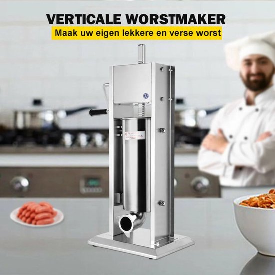 Worstenvuller deluxe - 5L - Worstmaker - Worstmachine - RVS van Merkloos — afbeelding 2