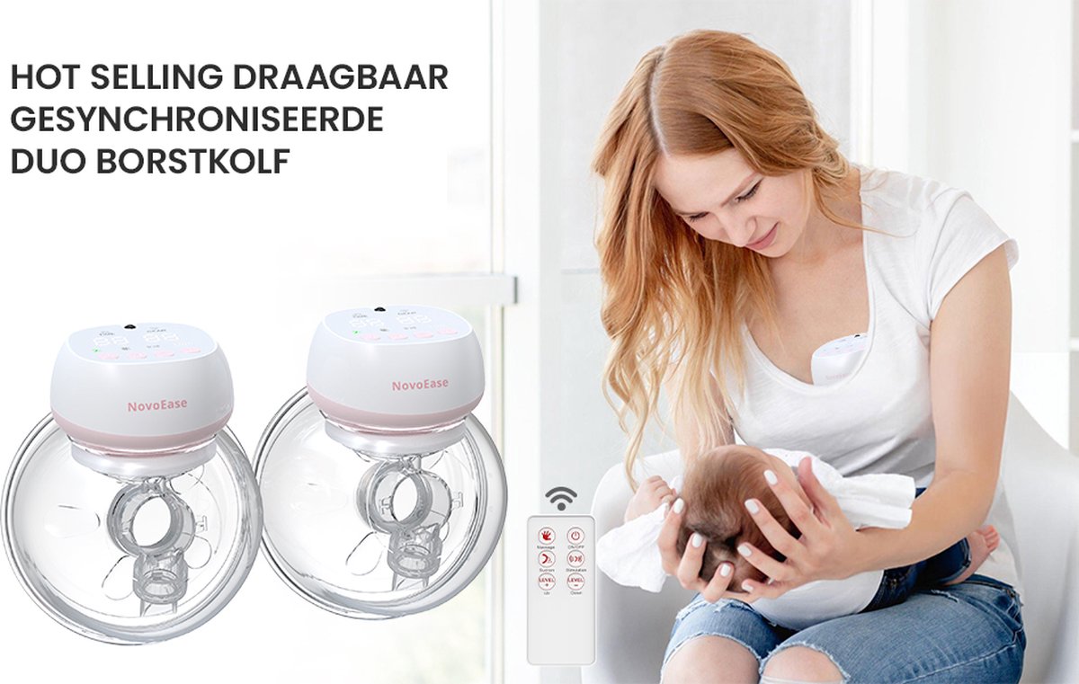 Hegen Dubbele Elektrische Borstkolf SoftSqround