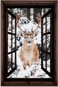 Cerf, Neige