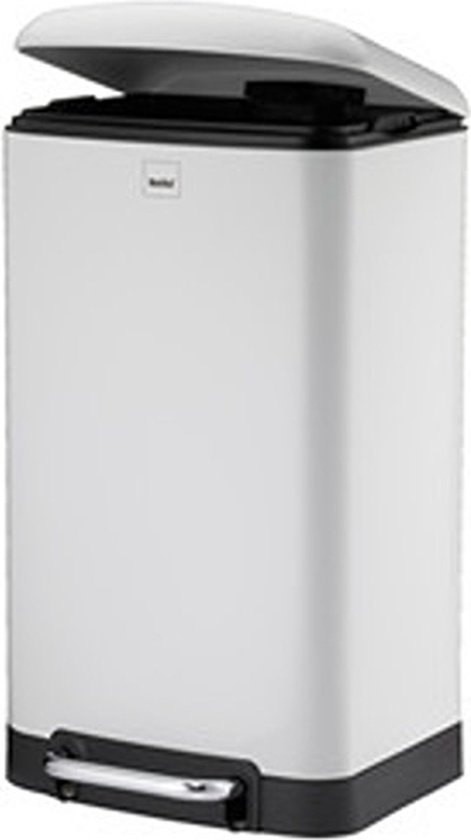 Kela - Davino - Prullenbak - Pedaalemmer - Wit - RVS - 30L