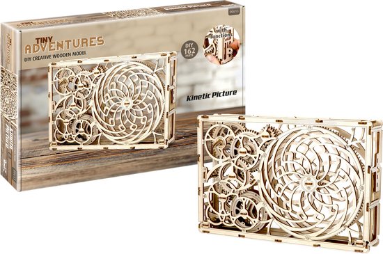 Revell Tiny Adventures 00613 – Quadro Cinetico In Legno Con Meccanismo A Molla E Chiave, Lunghezza 34 Cm