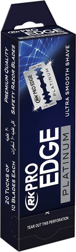 Pro Edge Plus Pro Edge Double Edge Blades - 100 Stuks - Super Smooth Shave | bol