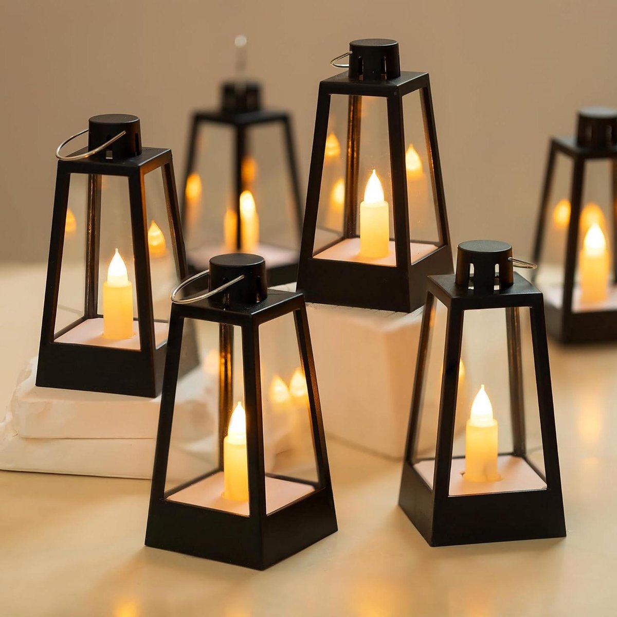 HBX natural living Cylinder lantaarn LED - Wilpster Warenhuis