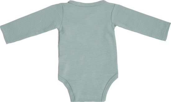Baby's Only Rompertje lange mouw Pure - Dusty Green - 62 - 100% ecologisch katoen - GOTS