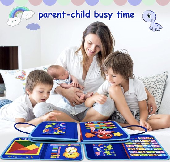 Busy Board LED 8 Interrupteurs Do-Electr Tableau Montessori LED - Busy Board Avec 8 Interrupteurs En Bois Tableau Interactif Enfant