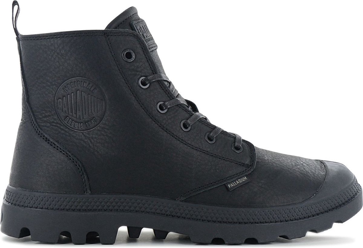 PALLADIUM Unisex Pampa leren ESS-laarzen enkellaarzen 76888 Zwart