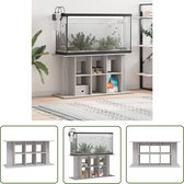 The Living Store Support pour Aquarium en Bois - 120 x 40 x 60 cm - Chêne Sonoma Grijs